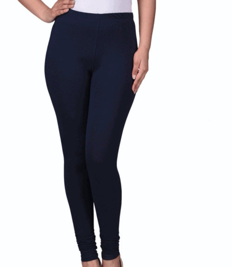 2 Pack Girls Black Organic Fair Trade Breathable Cotton 4 Way Stretch Leggings Personalised Non Personalised