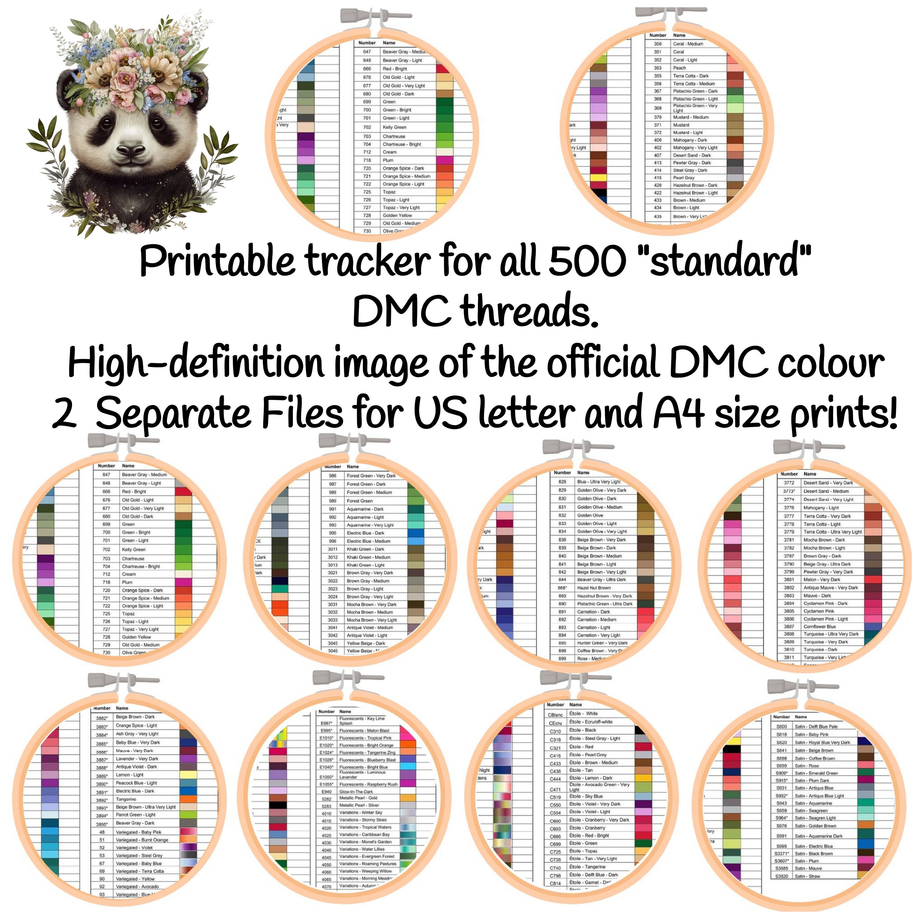 Cross Stitch Craft Organiser, Printable Journal, Planner Tracker Pack ...