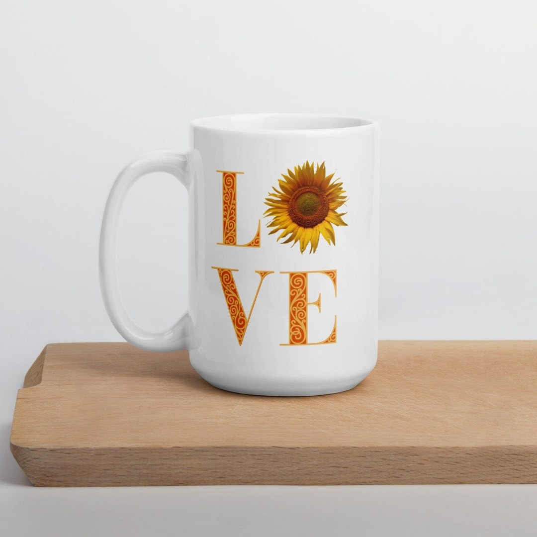 Sunflower love Mug, Sunflower lover gifts, Get well gifts, girlfriend