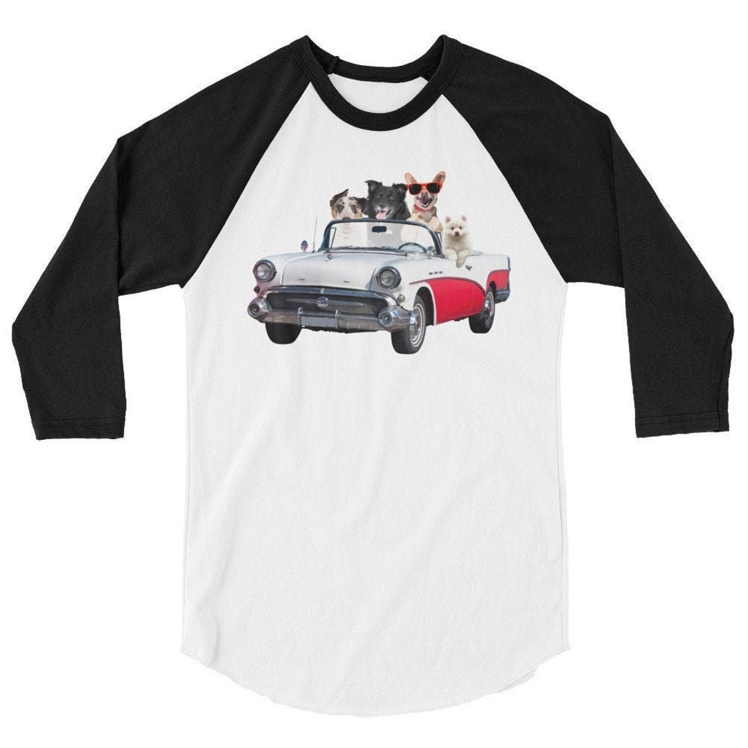 Dogs Driving Tshirt Dog Lover Classic Car Lover Driving Etsy