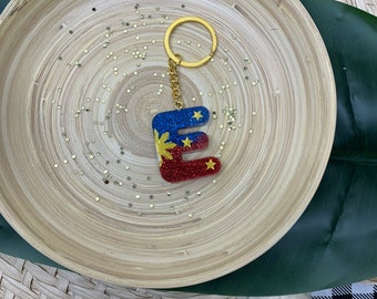 Llavero con monograma inspirado en Filipinas