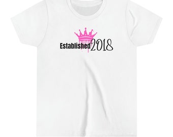 Established [Birth Year] Toddler T-Shirt - Personalized Vintage Birth Year Tee for Kids | Custom Birth Year Tee