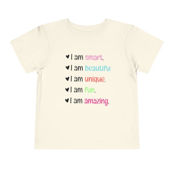 Toddler Positive Affirmations Tee - Inspiring Messages for Little Ones | Toddler Tee