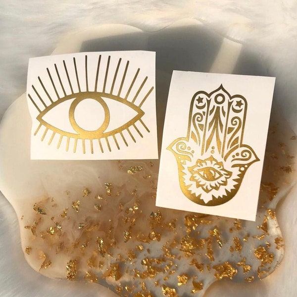 Fatima Hand Evil Eye Sticker - Vinylaufkleber Hamsa Nazar