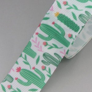 KAKTEENBAND! 1 ”Grosgrain-Band, wählen Sie 3 oder 5 Meter., So süß und prickelnd, keine Notwendigkeit zu gießen und ein verflixtes gutes Geschenk!