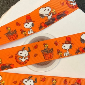 A DOG’S THANKSGIVING!  1” grosgrain ribbon, choose 3 or 5 yards, gobble gobble, perfect for decor/hair/gift wrap & all your projects!