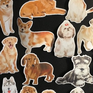 HONDEN HONDEN!    18 geweldige hondenstickers, 18 rassen, perfect voor hondenliefhebbers, perfect voor veel projecten en ze zijn een verdomd goed cadeau!