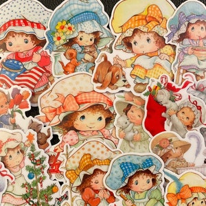 VINTAGE STYLE DOLL stickers!   16 sweet doll stickers, adorable images of yesteryear, large stickers & they make a darn good gift!