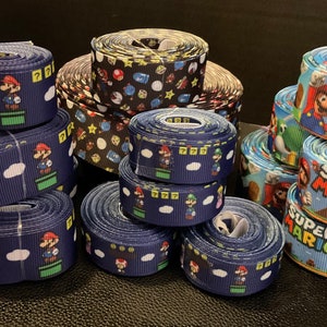 VINTAGE VIDEO GAME ribbon!  5 yards of 4 different styles, vintage or current images, get your game on & it makes a darn good gift!