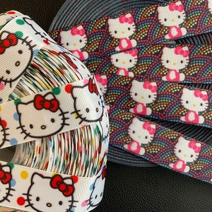 LITTLE KITTY! 1” grosgrain ribbon, 2 colors, choose 3/5 yds., perfect for embellishment/hair/decor/gifting & all of your creative projects!