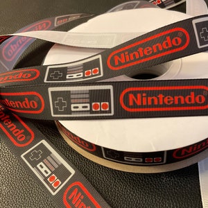 OLD SCHOOL GAMING Schleifenband!  2,5 cm breites Ripsband, 3 oder 5 Meter Breite, perfekt für Partys/Haare/Dekor/Geschenke & Projekte!