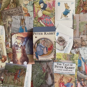 PETE DAS KANINCHEN!  Ein Set von 50 Stück, halbtransparente Aufkleber, 5,5 x 3,5 cm, Originalbilder, dein Lieblingsbuch, und ein verflixtes gutes Geschenk!
