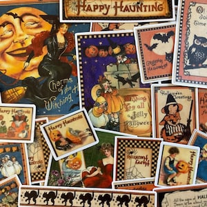 Un pack d'autocollants HALLOWEEN au style VINTAGE ! Des stickers de style vintage de 42 pièces, de belles images vintage et c'est un sacré bon cadeau !