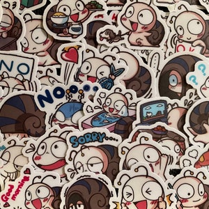 ESCARGOTS, ESCARGOTS, ESCARGOTS !  40 stickers escargots adorables et rigolos, parfaits pour tant de choses et c'est un sacré bon cadeau !