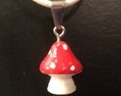 Mushroom necklace, girl s mushroom charm pendant necklace, charm pendant, mushroom jewelry, mushroom charm it makes a darn good gift