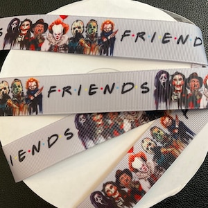 HORRORFILM FREUNDE!  2,5 cm breites Ripsband, zwischen 3 und 5 Meter Länge, perfekt für Verzierungen/Haare/Dekor/Geschenke & all Deine kreativen Projekte!