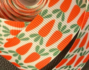 WORTELLINT!  1" grosgrain lint, kies 3/5 yds., schattigste wortellint, pas op voor kleine konijntjes en het is een verdomd goed cadeau!
