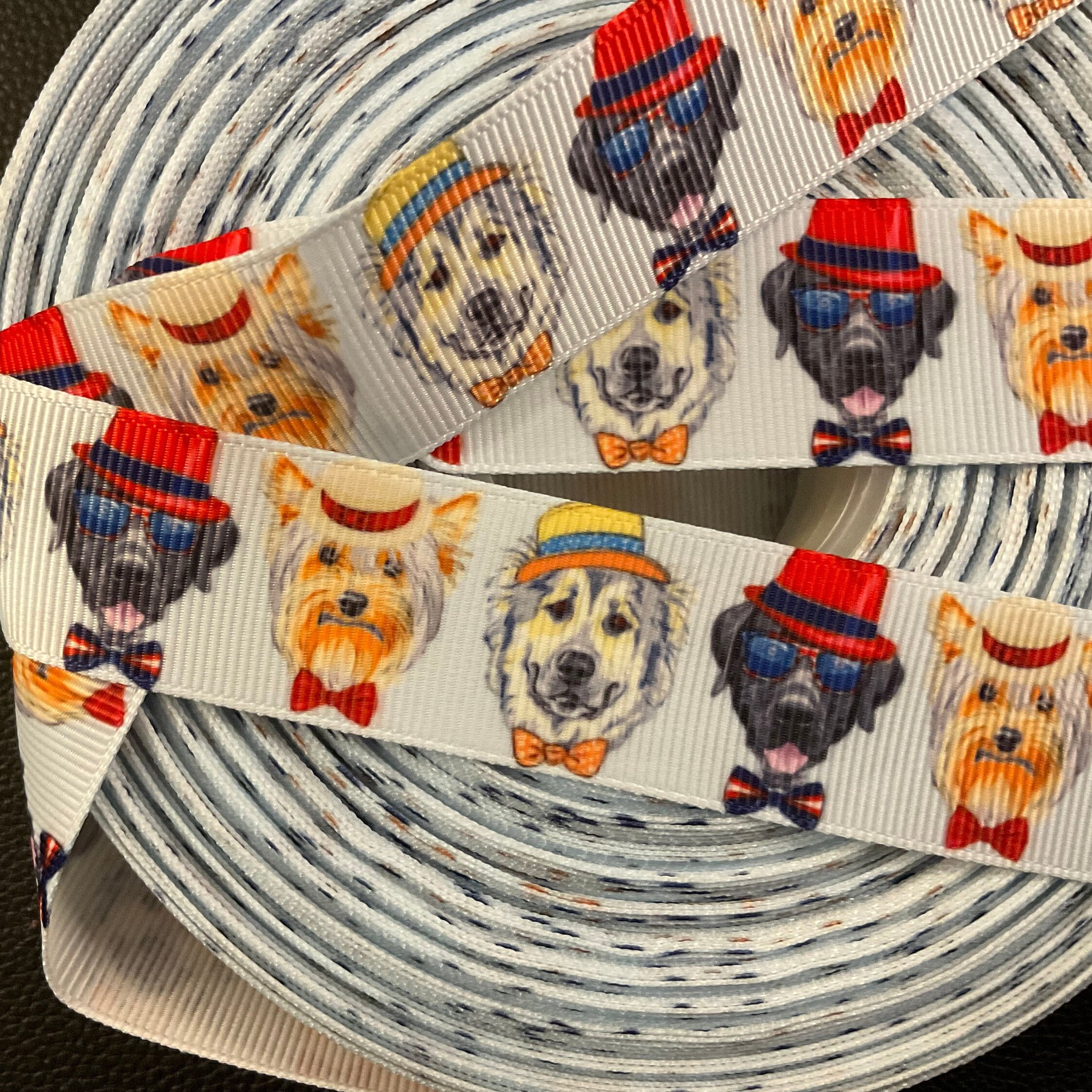 STYLISH CANINES! 1”grosgrain Ribbon, Choose 3 or 5 Yds., Perfect for ...