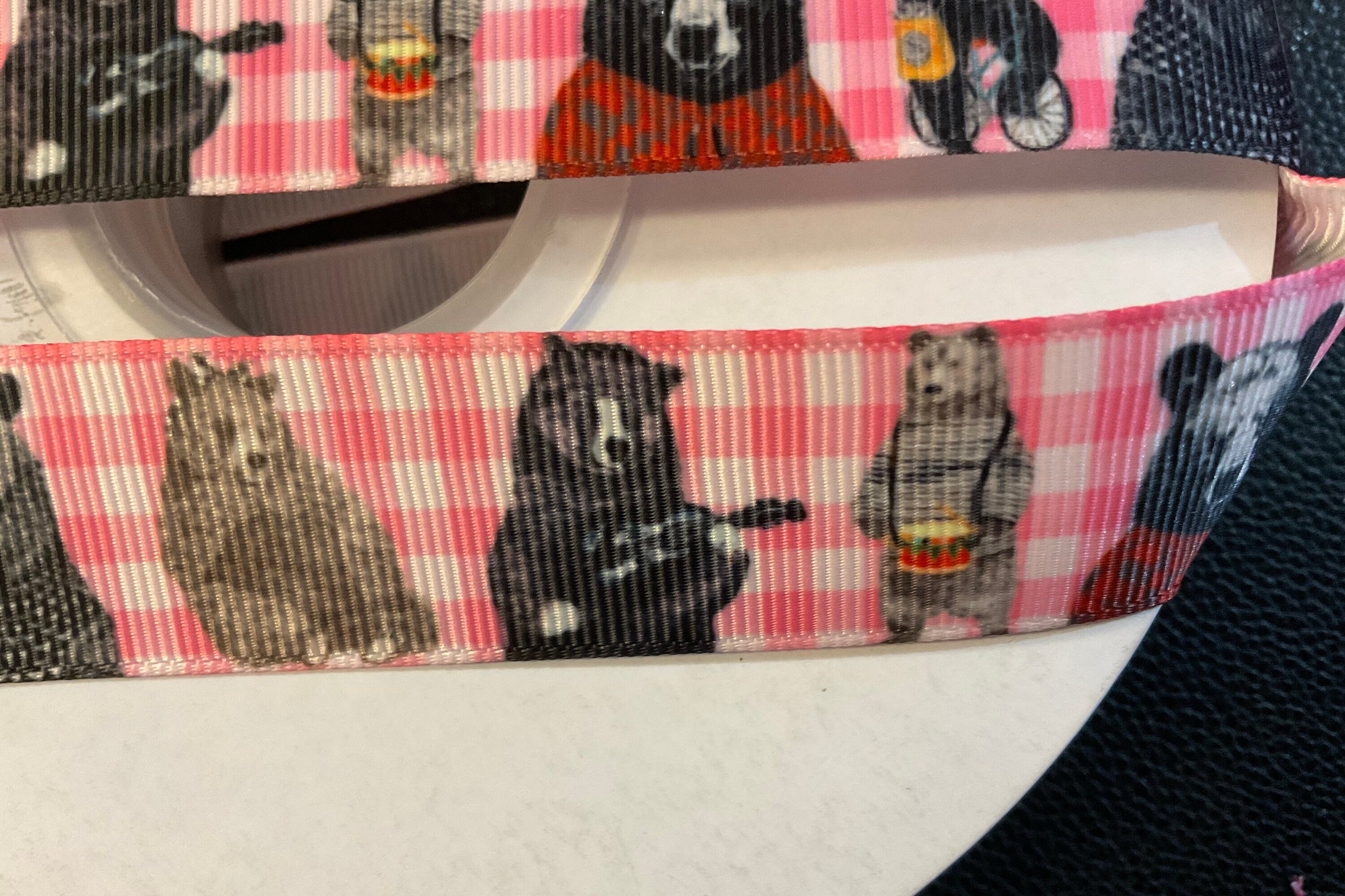 BEARS, BEARS, BEARS! 1” Grosgrain Ribbon, Choose 3 or 5 Yards, Glorious ...