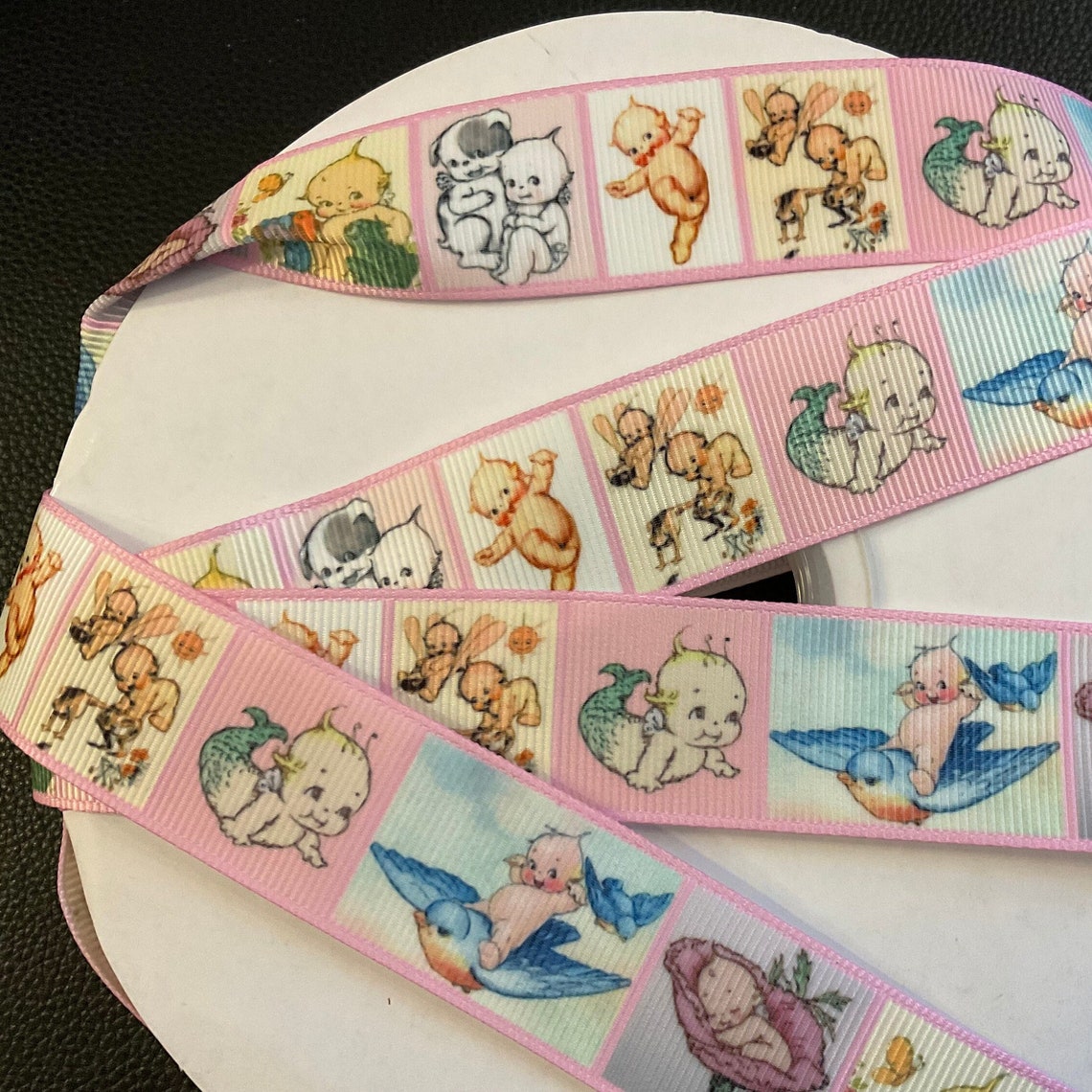BABIES, BABIES, BABIES! 1” Grosgrain Ribbon, Choose 3 or 5 Yds., Little ...