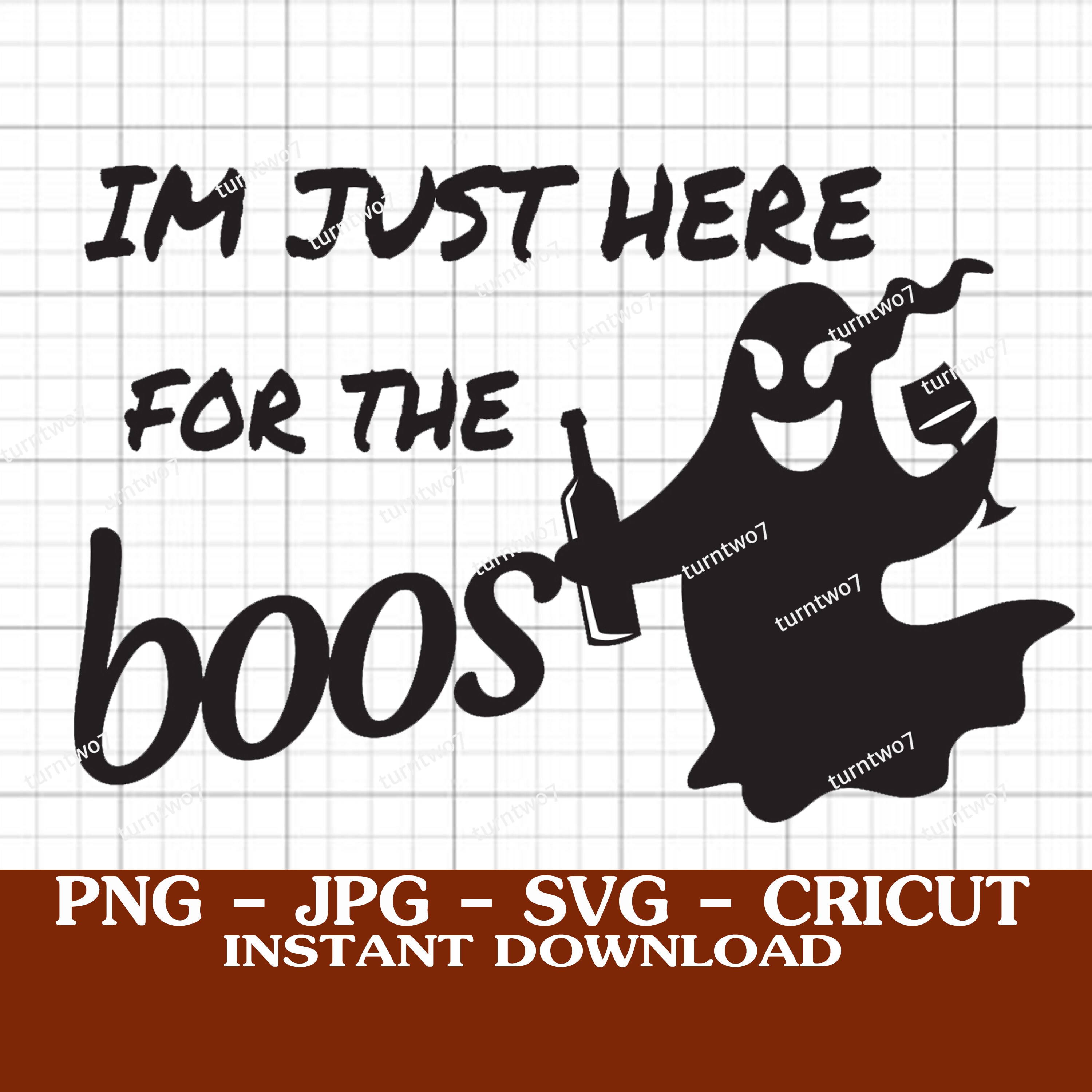 I'm Here For The Boos svg Halloween svg / Cut File / | Etsy