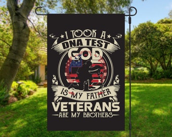 Veteran Garden Flag: American Flag, Military Brotherhood, USA Made