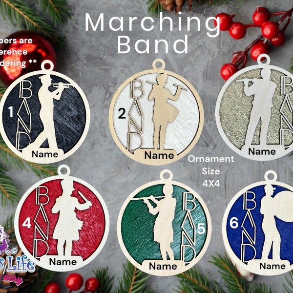 Personalized Marching Band Christmas Ornaments Etsy
