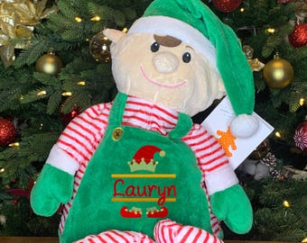 Personalized Christmas Elf Plush: Baby's First Christmas Keepsake