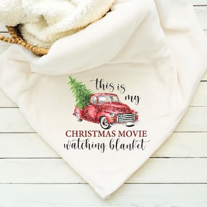 Christmas Movie Watching Blanket, Throw, Watching Movie Blanket, Friends, Kids blanket, Adult watching blanket, Holiday, One of a kind