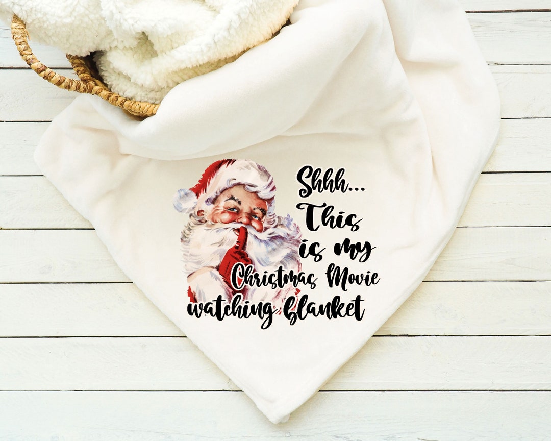Christmas Movie Watching Blanket Throw Watching Movie Blanket Friends Santa Kids Blanket Adult Watching Blanket holiday One of a Kind Etsy Canada