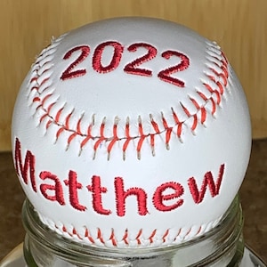 Baseball, Customized Baseball, Personalized, Team Gift, Unique Gifts, Embroidered Baseballs, Baseball gift, coach gift, graduation gift