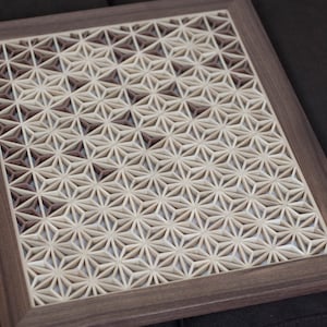 Kumiko Wall Art, Wooden Wall Decor, Kumiko Panel - Etsy