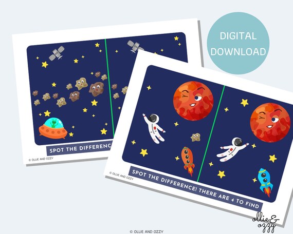 printable spot the difference worksheet early years