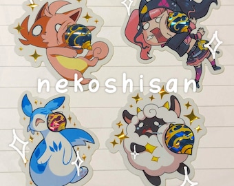 Headshot Lucky Pals Wave 1 | Cute Die Cut Vinyl Weatherproof Waterproof Holographic Stickers