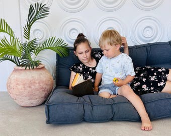 Tufted Floor sofa: French Style Bench Cushion, floor cushion