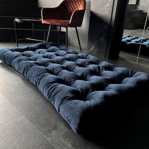 Velvet Floor Cushion: Reading Nook, Window Seat, Bench, daybed or floor sofa image 7