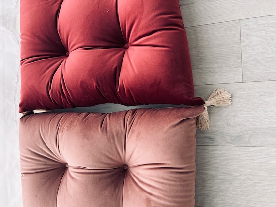 Old Pink Floor Cushion, Floor Pillow, Floor Seating - Etsy