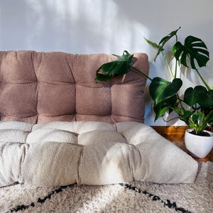 Velvet Floor Cushion: Reading Nook, Window Seat, Bench, daybed or floor sofa image 13