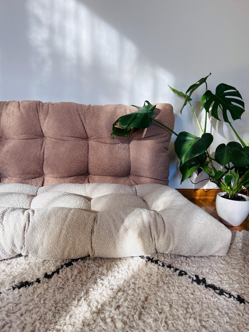 Velvet Floor Cushion: Reading Nook, Window Seat, Bench, daybed or floor sofa image 13