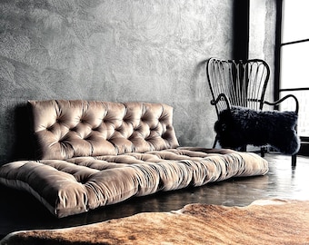 Velvet Floor Cushion: Reading Nook, Window Seat, Bench, daybed or floor sofa