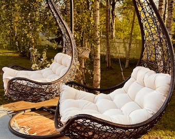 Coussin de chaise oeuf suspendu extérieur hydrofuge