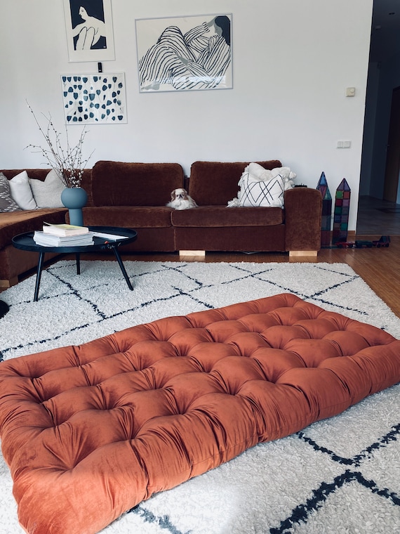 Large velvet cheap floor cushions