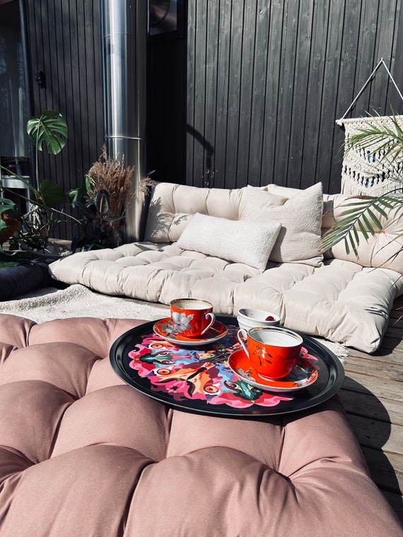 Buy Water-repellent Outdoor Floor Cushion, Floor Sofa, Floor Cushion,  Custom Size Floor Pillow, Floor Couch, Custom Outdoor Cushion Online in  India - Etsy