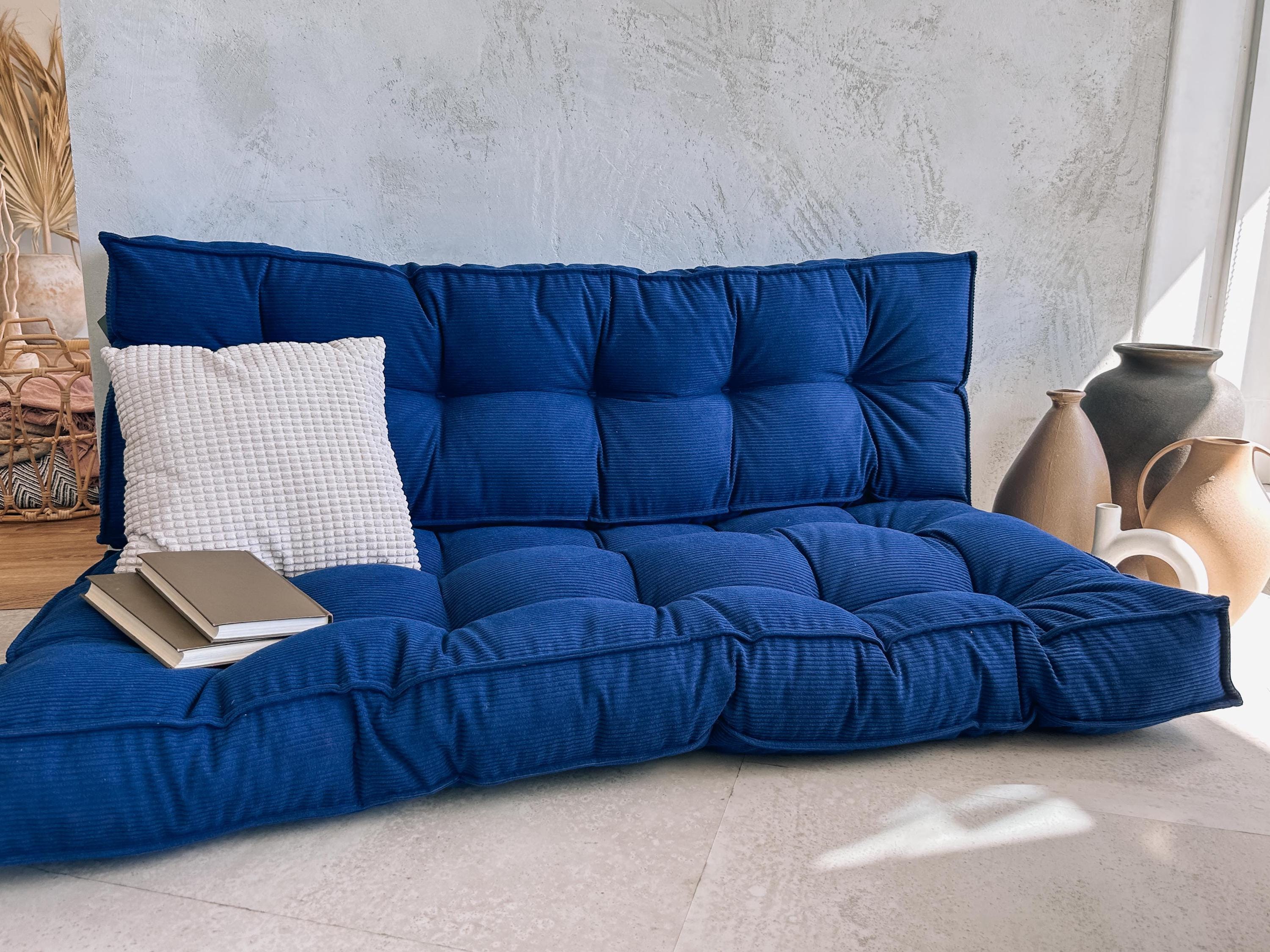 Floor Cushion in Multiple Colors and Fabrics: Cozy Floor Sofa