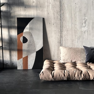 Velvet Floor Cushion: Reading Nook, Window Seat, Bench, daybed or floor sofa image 10