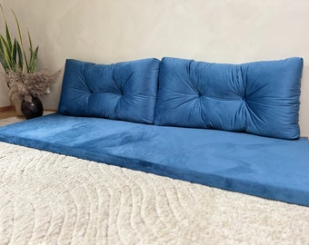 Velvet Foam Layer: Floor Cushion Insert