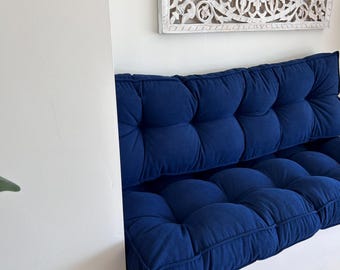 Custom Corduroy Bench Cushion, French Floor Sofa, Reading Nook Cushion
