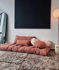 Tufted Boucle Floor Cushion: Large Meditation Pillow