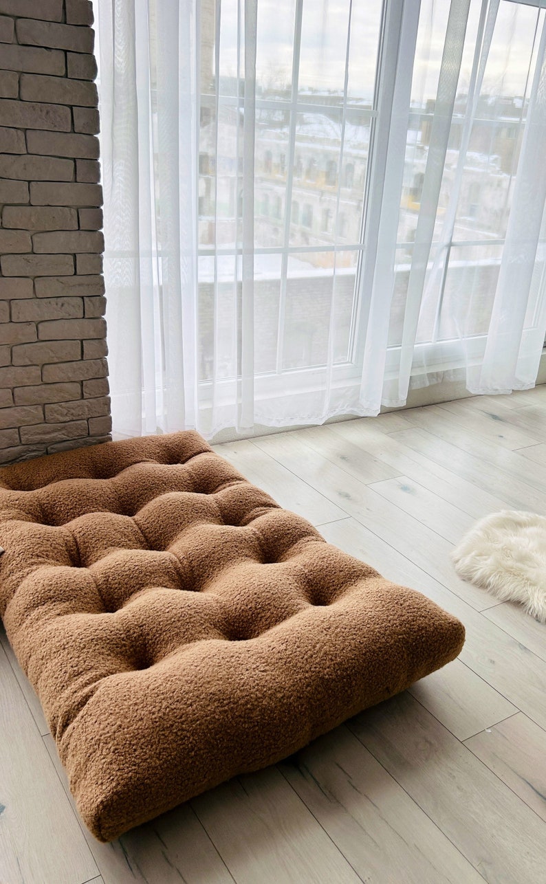 Teddy Boucle Floor Cushion Lounger - Etsy