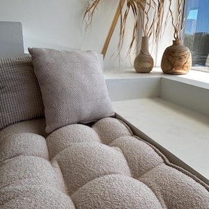 Velvet Floor Cushion: Reading Nook, Window Seat, Bench, daybed or floor sofa image 14